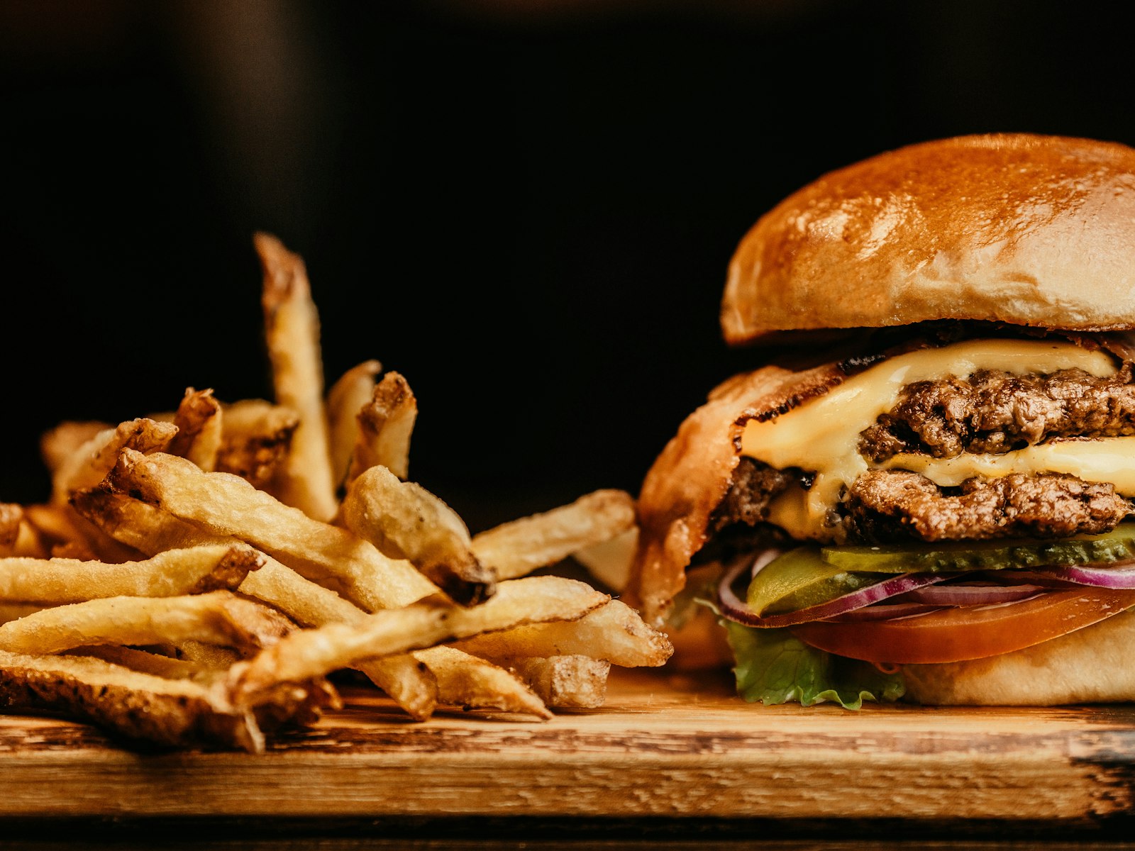 Hamburger con patatine