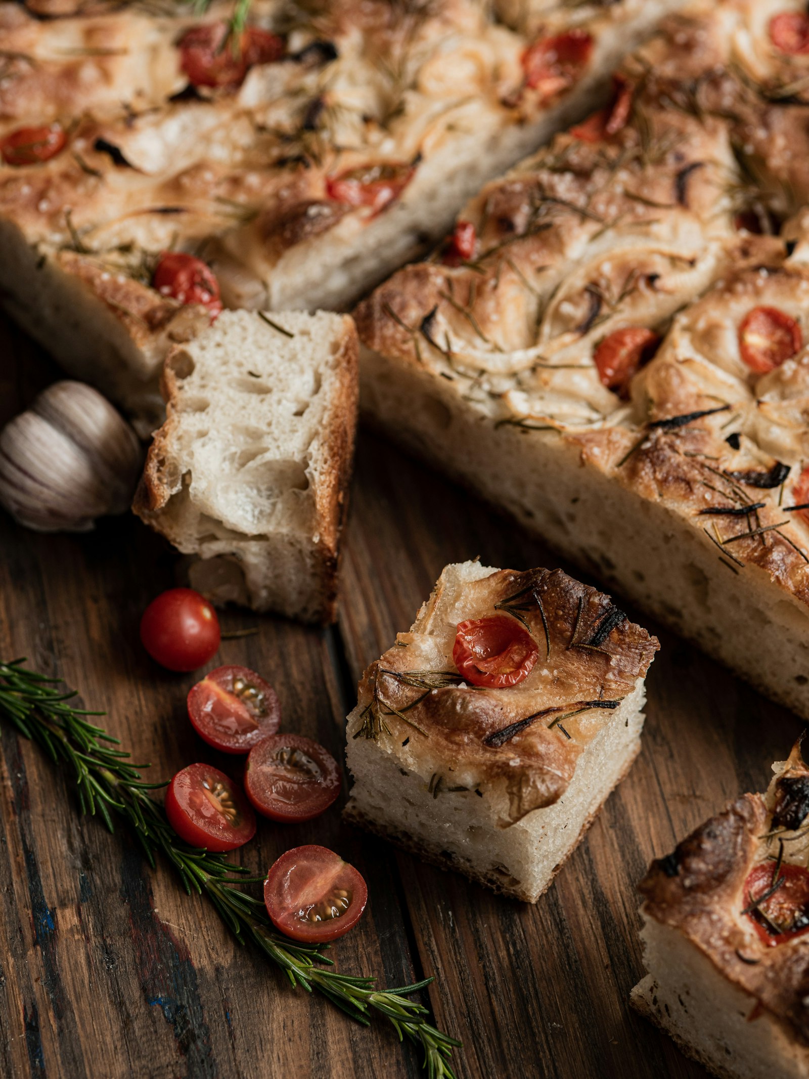 Focaccia con pomodorini
